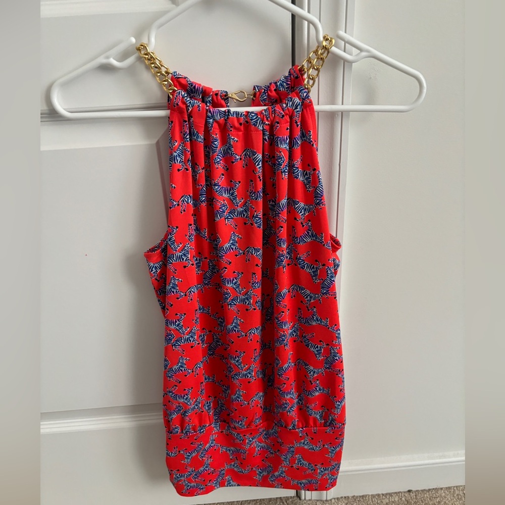Lilly Pulitzer zebra tank XS